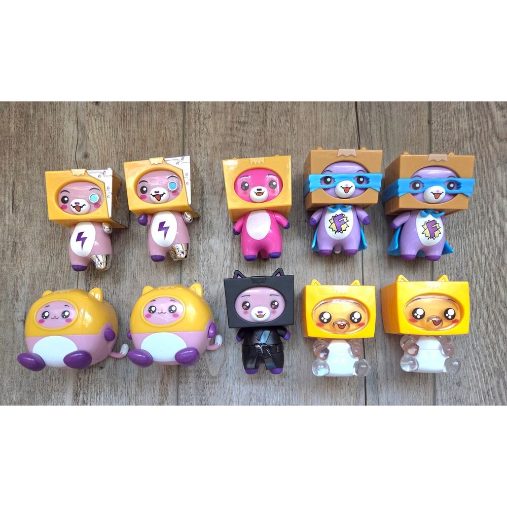 Huge LankyBox FOXY Toy Figure Lot - 10 Piece Collection